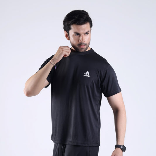 Adid Black T-Shirt - Drifit